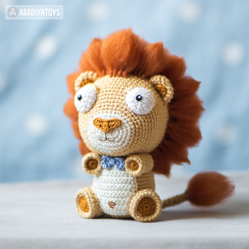 Crochet Pattern of Lion Cubs Bobby and Lily from AradiyaToys Design Amigurumi tutorial PDF file / lion crochet pattern by AradiyaToys image 9