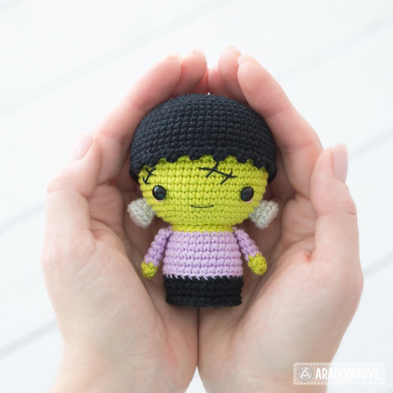 Halloween Minis set from AradiyaToys Minis collection / crochet patterns / Amigurumi PDF tutorial file / crochet mini / halloween crochet image 8