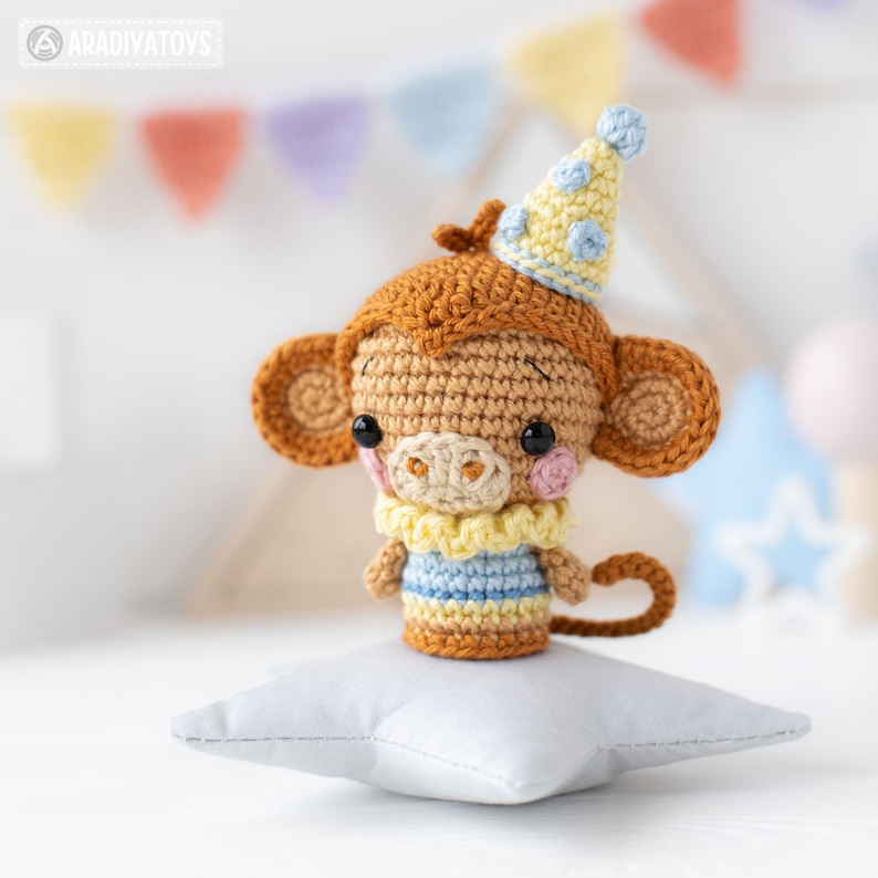 CIRCUS Crochet Pattern by AradiyaToys Amigurumi Tutorial How To Bundle Digital Handmade Easy Fast DIY Projects Miniature Mini PDF file image 6