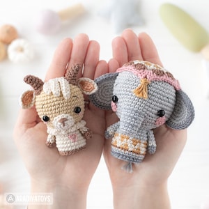 7-in-1 Nativity Crochet Pattern Set Stable Goatling Elephant DIY ...