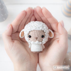 Nativity Crochet Pattern Set Christmas Mini Amigurumi Mary, Joseph, Baby Jesus, Sheep Nativity Scene DIY AradiyaToys Tutorial PDF file image 9