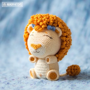 Crochet Pattern of Lion Cubs Bobby and Lily from AradiyaToys Design Amigurumi tutorial PDF file / lion crochet pattern by AradiyaToys image 4