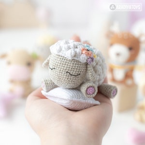 Crochet lamb pattern SHELBY animals amigurumi PDF sheep lamb image 3