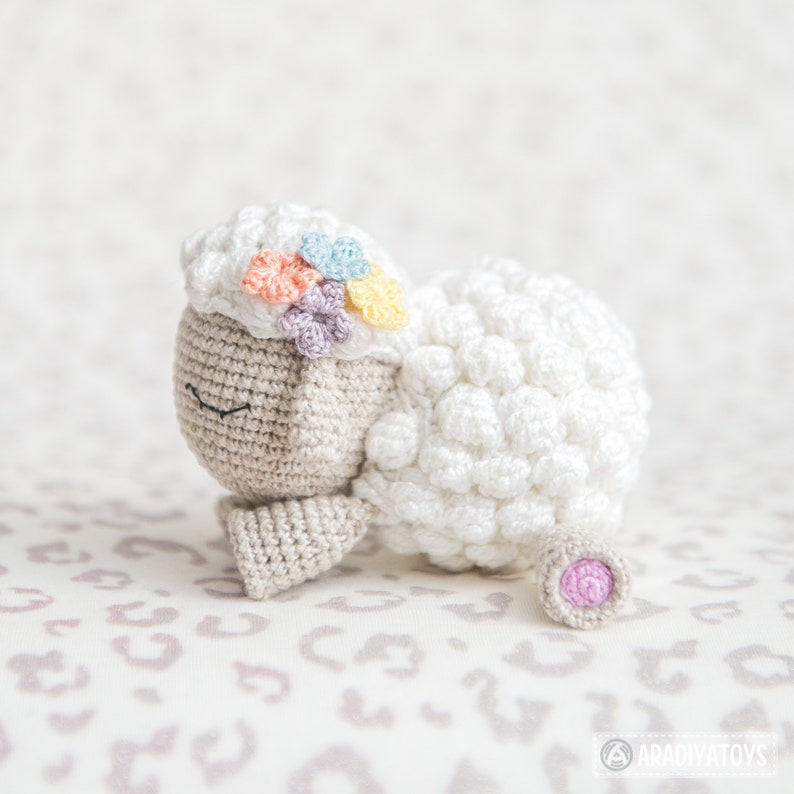 Crochet lamb pattern SHELBY animals amigurumi PDF sheep lamb image 5