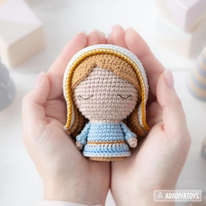 4-in-1 Nativity Crochet Pattern Set Mary Baby Jesus Joseph Stable DIY ...