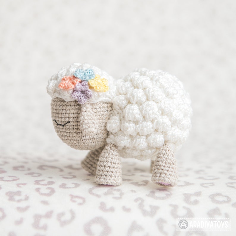 Crochet lamb pattern SHELBY animals amigurumi PDF sheep lamb image 6