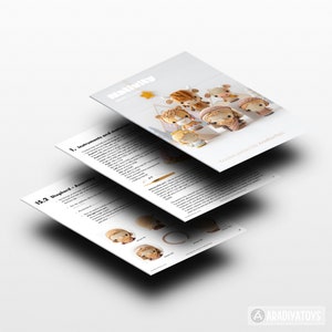 May include: A crochet pattern for a nativity scene with instructions for assembling the shepherd. The pattern includes a close-up of the shepherd's head and a photo of the completed nativity scene.