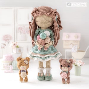 Crochet Doll Pattern Amigurumi Doll SHELLY tutoriel robe PDF fichier crochet modèle pour poupée amigurumi numérique par AradiyaToys DIY Handmade image 6