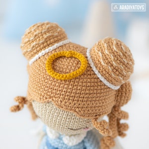 Crochet Doll Pattern for Friendy Leah the Angel Amigurumi Doll Pattern PDF File Tutorial Amigurumi Crochet Doll Lesson Digital Download image 8