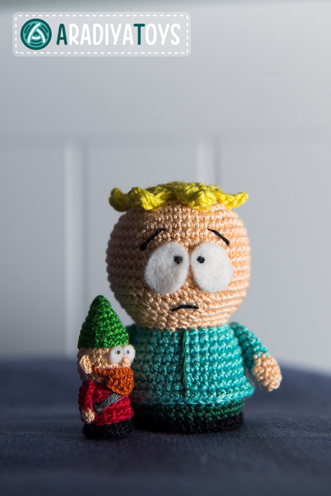 Crochet Pattern of Butters and Underpants Gnome from Etsy