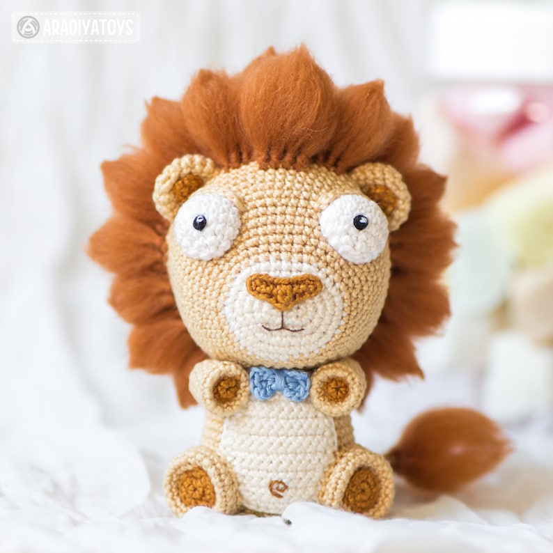 Crochet Pattern of Lion Cubs Bobby and Lily from AradiyaToys Design Amigurumi tutorial PDF file / lion crochet pattern by AradiyaToys image 10