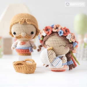 Ukrainian Family from Mini Kingdom collection / crochet patterns by AradiyaToys Amigurumi tutorial PDF file / crochet ukraine / stork image 3