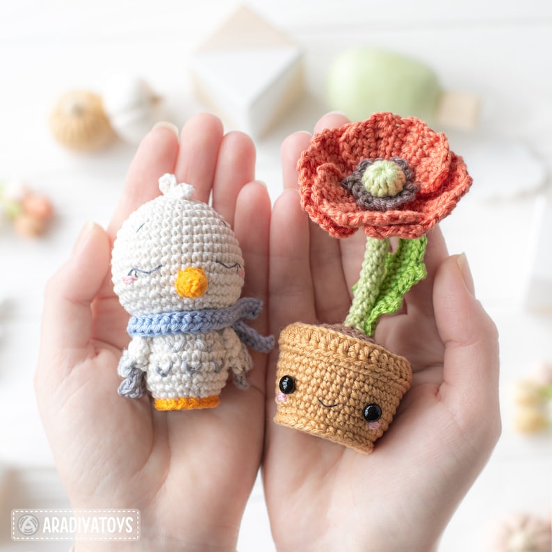 Famille ukrainienne de la collection Mini Kingdom / modèles de crochet par AradiyaToys fichier PDF du tutoriel Amigurumi / crochet ukraine / cigogne image 10