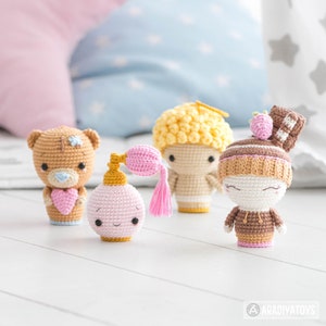 Valentine Minis set from AradiyaToys Minis collection / cute crochet patterns by AradiyaToys Amigurumi tutorial PDF file / kawaii image 10