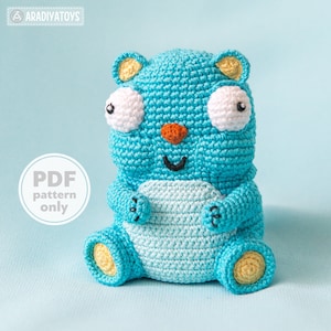amigurumi bear crochet pattern AradiyaToys animals crochet patterns amigurumi tutorial digital PDF file DIY crochet mini toys handmade bear