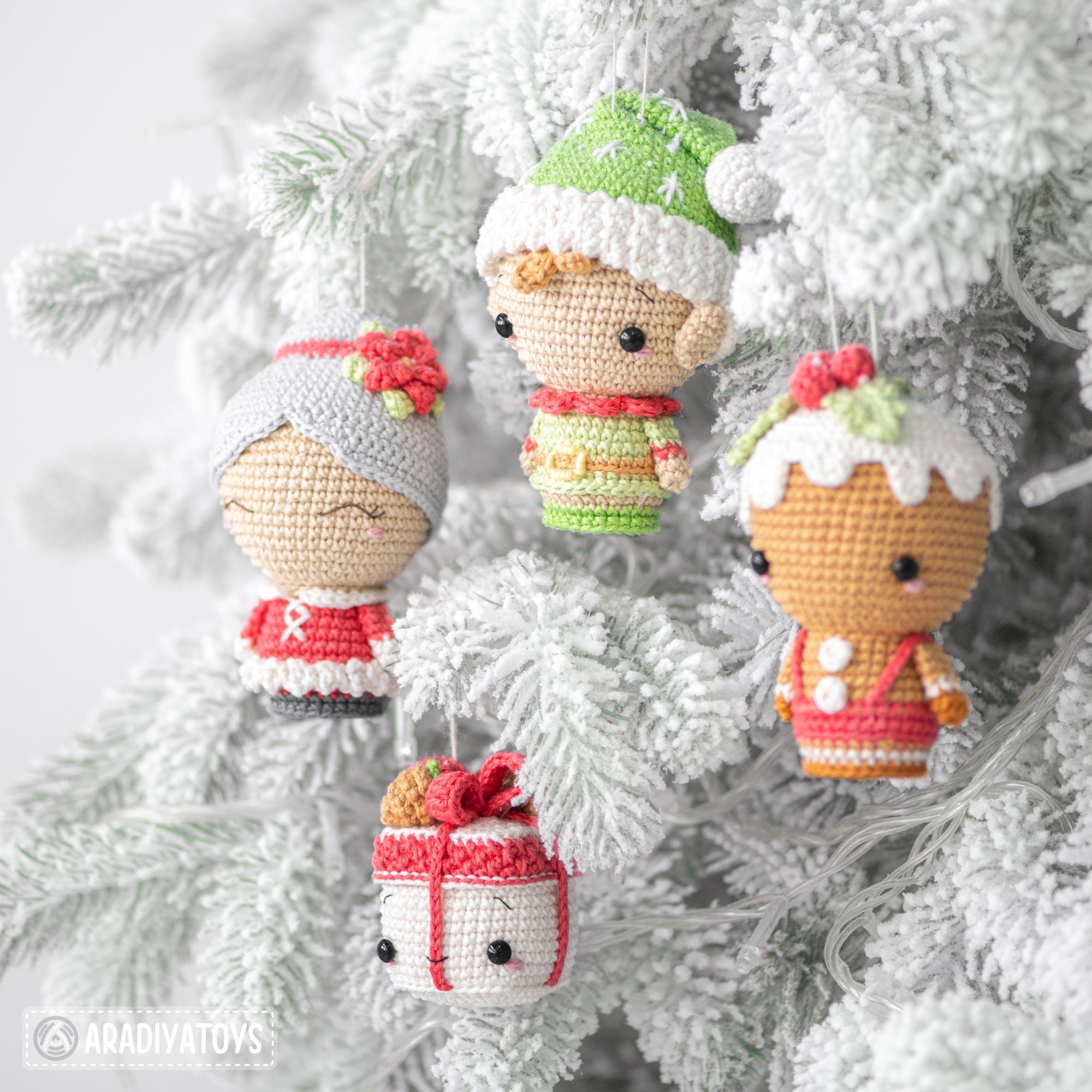 あみぐるみ　Cセット　クリスマス あみぐるみ(amigurumi)「クリスマスツリー（大）Christmas tree
