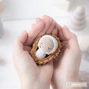 4-in-1 Nativity Crochet Pattern Set Mary Baby Jesus Joseph Stable DIY ...