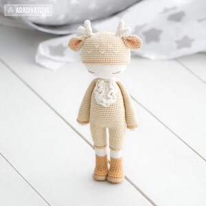 Friendy Annie the Deer from AradiyaToys Friendies collection / doll crochet pattern by AradiyaToys Amigurumi tutorial PDF file image 5