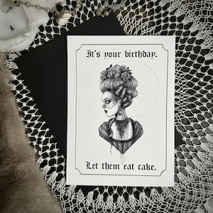 ケーキを食べさせてあげましょう - 誕生日カード - ロココ、マリー・アントワネット、おもしろい、歴史