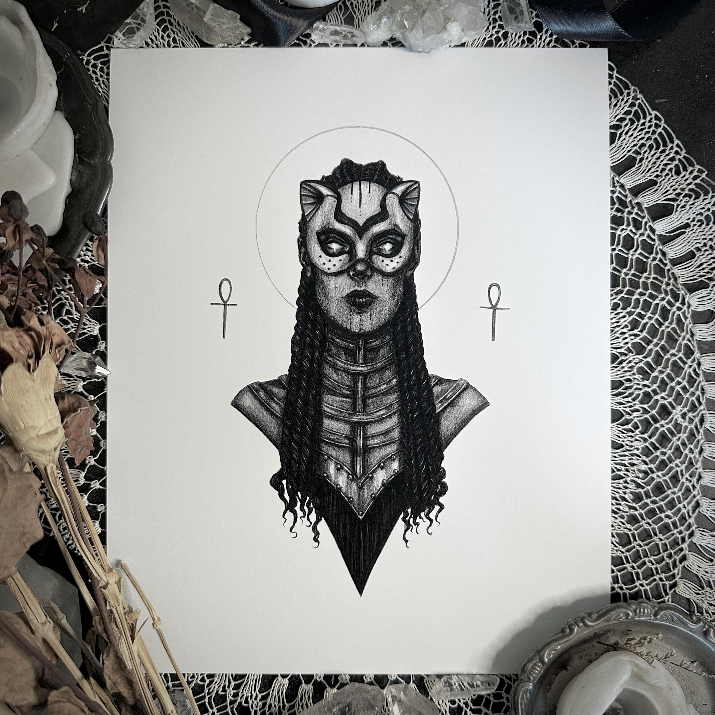 Sekhmet - Fine Art Print - Egyptian Goddess of War, Wraith, & Healing ...
