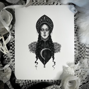 Morana - Fine Art Print - Slavic Goddess of Winter & Death - Pagan - Mythology - Gothic Fantasy
