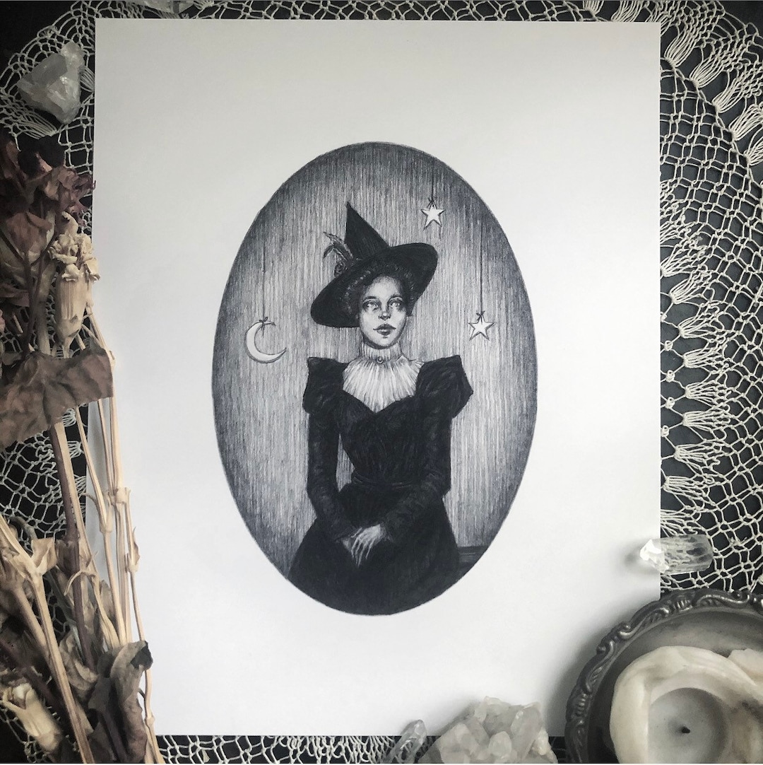 Mable Fine Mable - Fine Art Print - Victorian Witch Portrait - Witchcraft - Magick ...