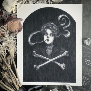 The Medium - Fine Art Print - Victorian Spiritualist - Ghost - Dark Art - Gothic Illustration