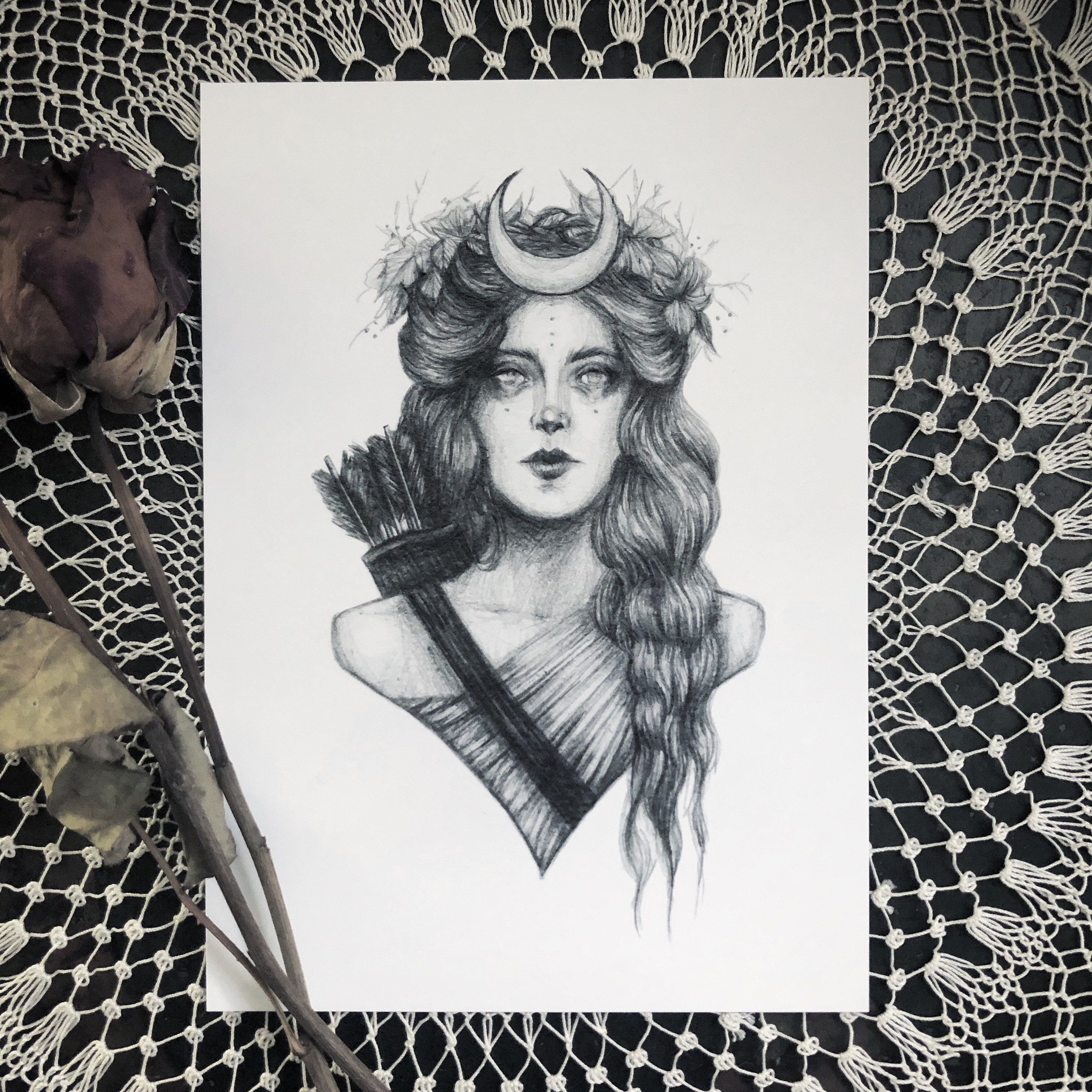 Artemis 8x10 Fine Art Print Griechische Gottin Der Jagd Etsy