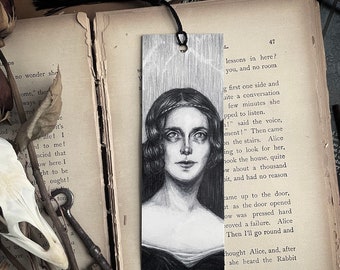 Mary Shelley Bookmark - Gothic Literature - Dark Academia