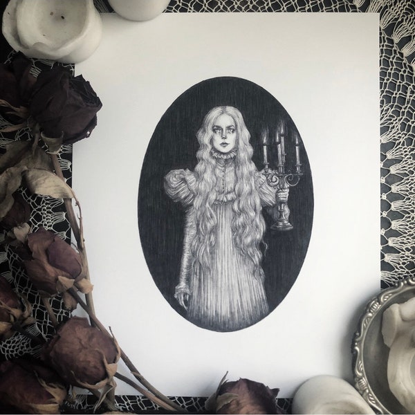 Crimson Peak - Fine Art Print - Edith Cushing - Haunted - Gothic Romance - Dark Art