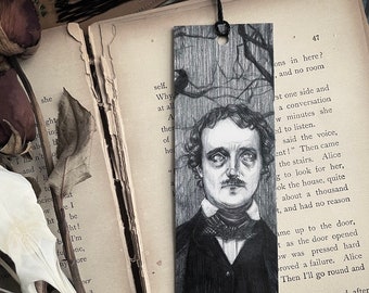 Edgar Allan Poe Bookmark - Gothic Literature - Dark Academia