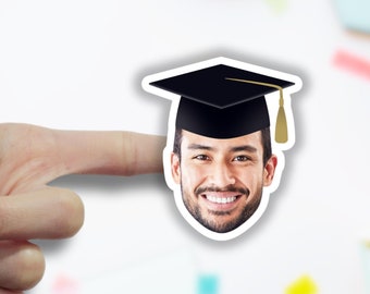 Graduation Face Stickers | Photo Party Favors |Graduation Party | Table Top Decoration | Photo Stickers | Custom Graduate Stickers | College