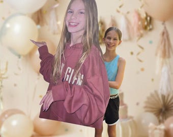 Really Big Heads | Large Head Cut Out | 2 ft 3ft 4ft | Face on a Stick for Bachelorette Birthday Graduation