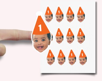 Photo Stickers for Birthday Party Any Age | Birthday Party Decorations | 1st Bday Party Decor | Fun to Be One