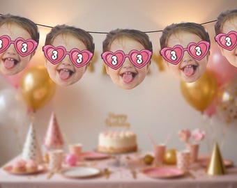 Threenager Banner and Face Decorations | 3rd Birthday Party Decorations | Little Miss Threenager Banner Drink Stirrers Confetti