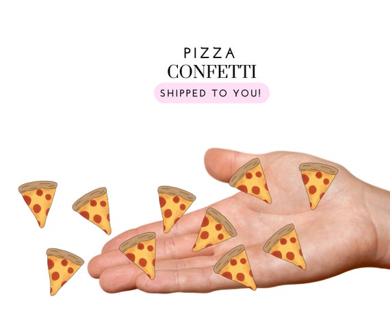 Pizza Confetti, Pizza Party Decorations, Culinary School Graduation Table Decor, Pepperoni Pizza Birthday Party, Slice Slice, Baby Shower