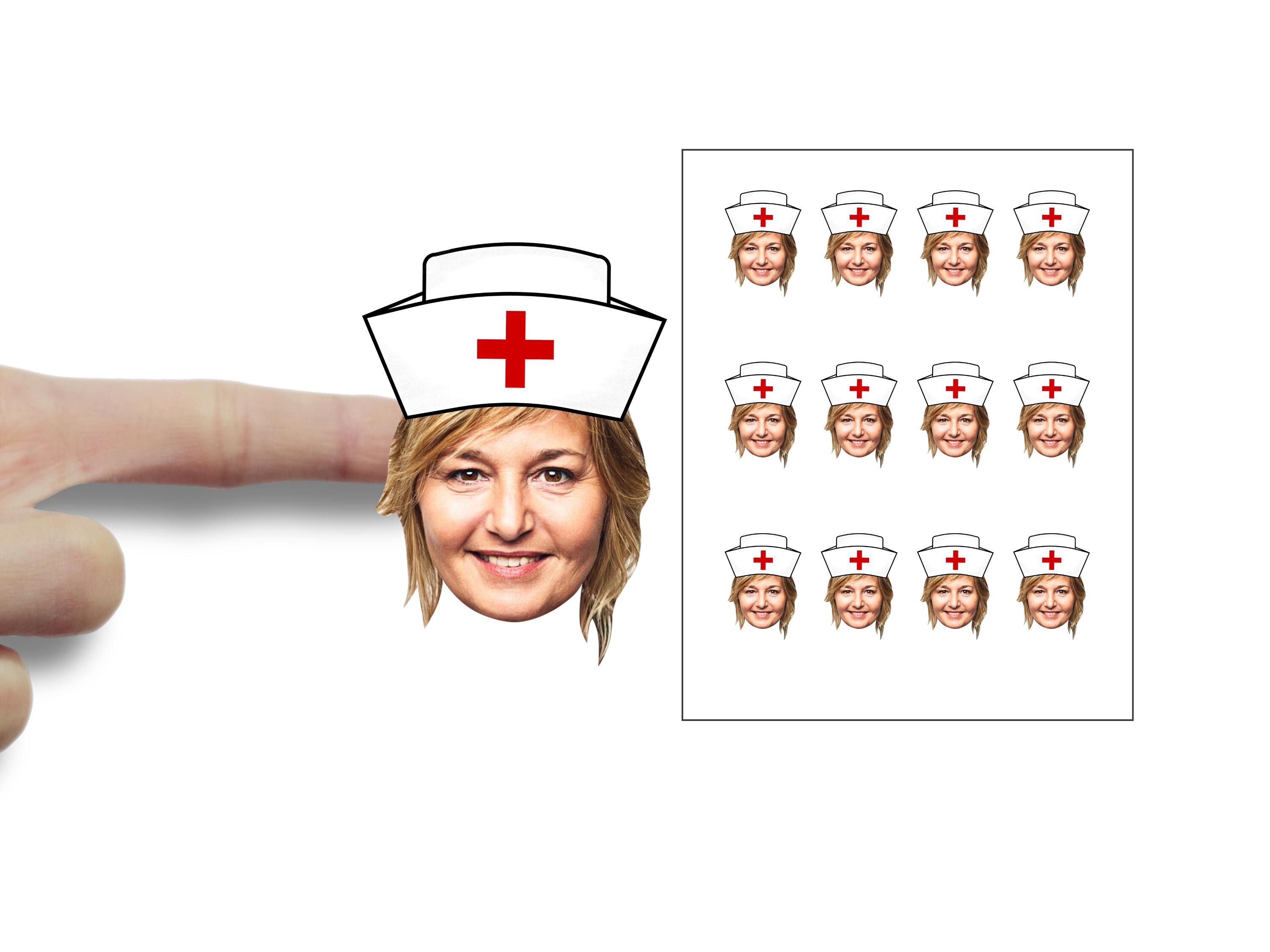 Nurse Graduation Stickers | Nurse Face Stickers for Party Favors ...
