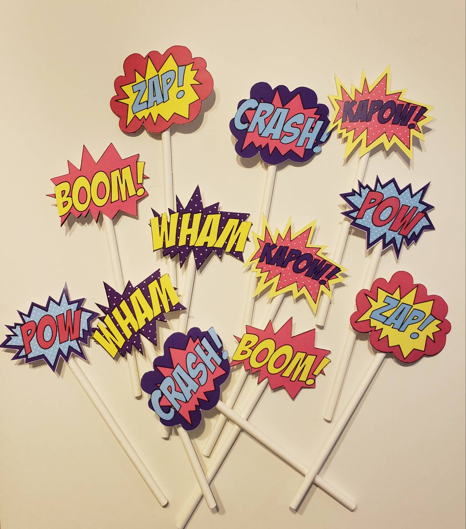 Girl Superhero Cupcake Toppers for Birthday Party in Pink Etsy