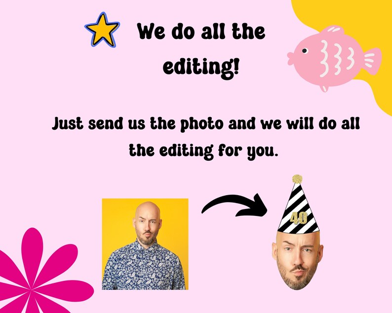 we do the editing for your custom banner - 50th birthday