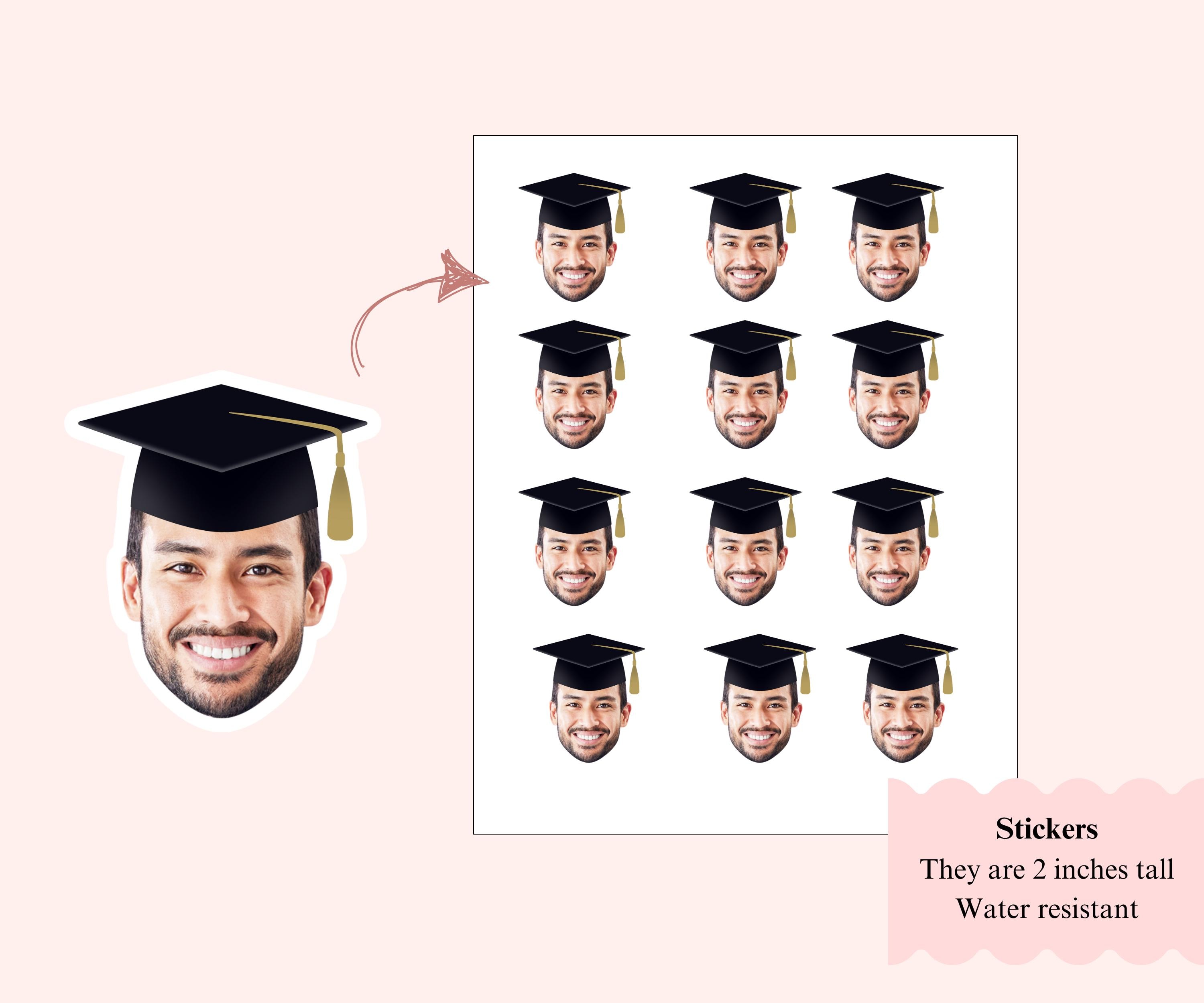 Graduation Straw Flags Customized With Photo Graduation Cap, Party ...