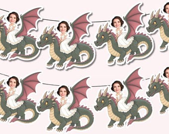 Last Quest Before the Dress Banner | Fantasy Bachelorette Party Decorations | Dragon | Medieval Bachelorette Party Decorations