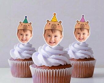 Adornos para cupcakes de capibara