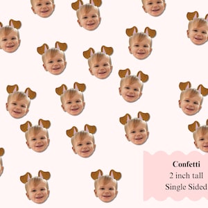 customized dog confetti with photo