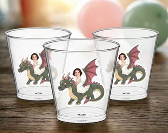Last Quest Before the Dress Bachelorette Shot Glasses | Custom Personalized Plastic Shooters