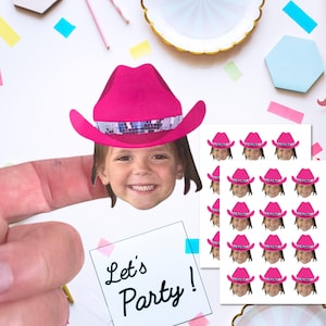 Disco Cowgirl Stickers for Rodeo Bachelorette Party | My First Rodeo Party | Space Cowgirl | Nash Bash Party Favors | Cowgirl Cup Stickers