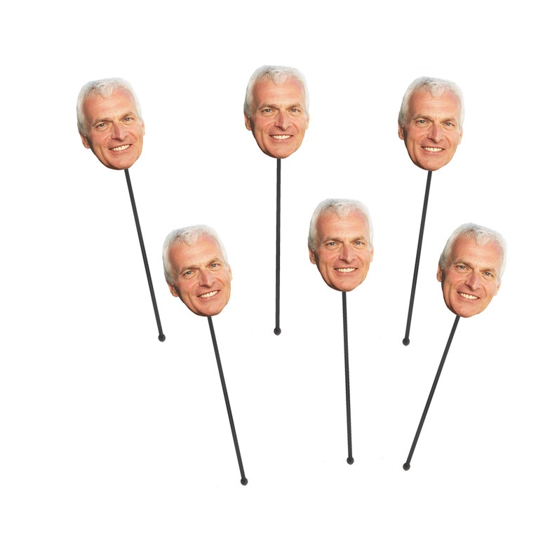 Custom Face Drink Stirrers 12 count Swizzle Sticks Etsy