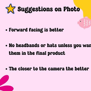 I recommend a forward facing photo for your 0th birthday photo banner