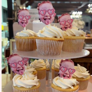 custom threenager cupcake toppers