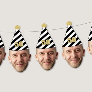 custom 50th birthday photo banner
