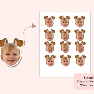 12 stickers on a page